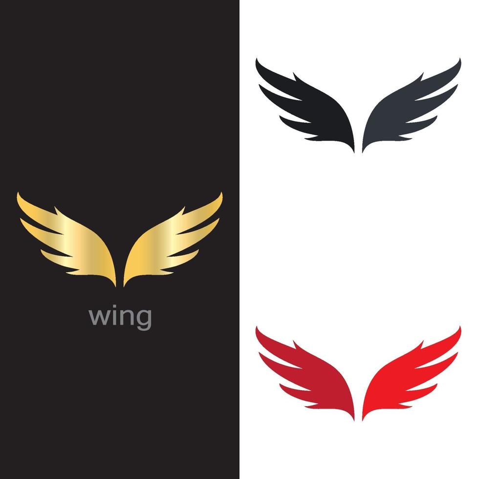 Wing logo images vector