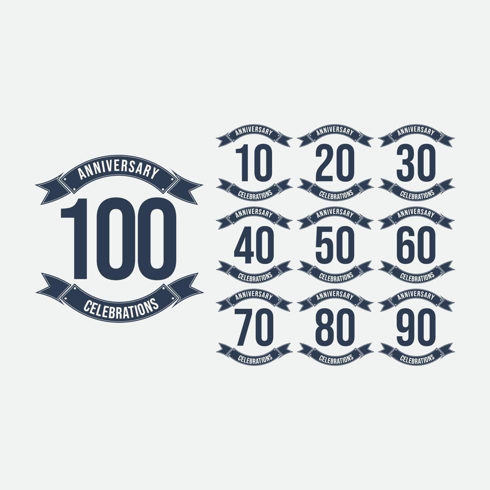 100 Years Anniversary Celebration Vector Template Design Illustration