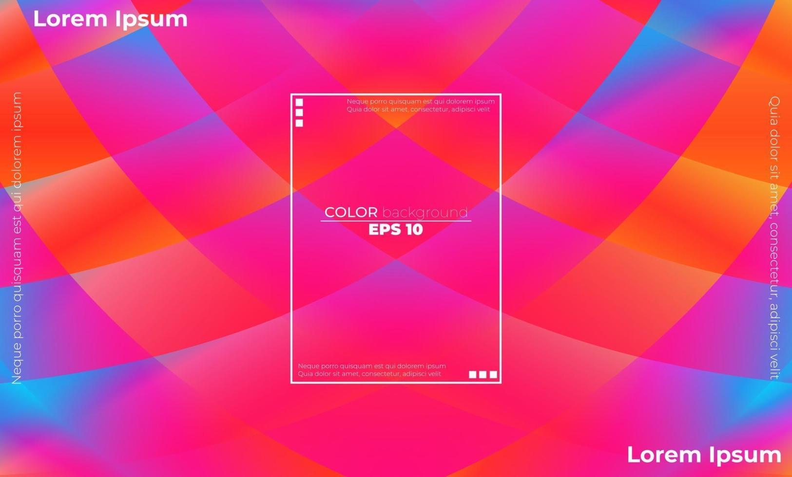 Colorful geometric background with gradient motion shapes composition vector