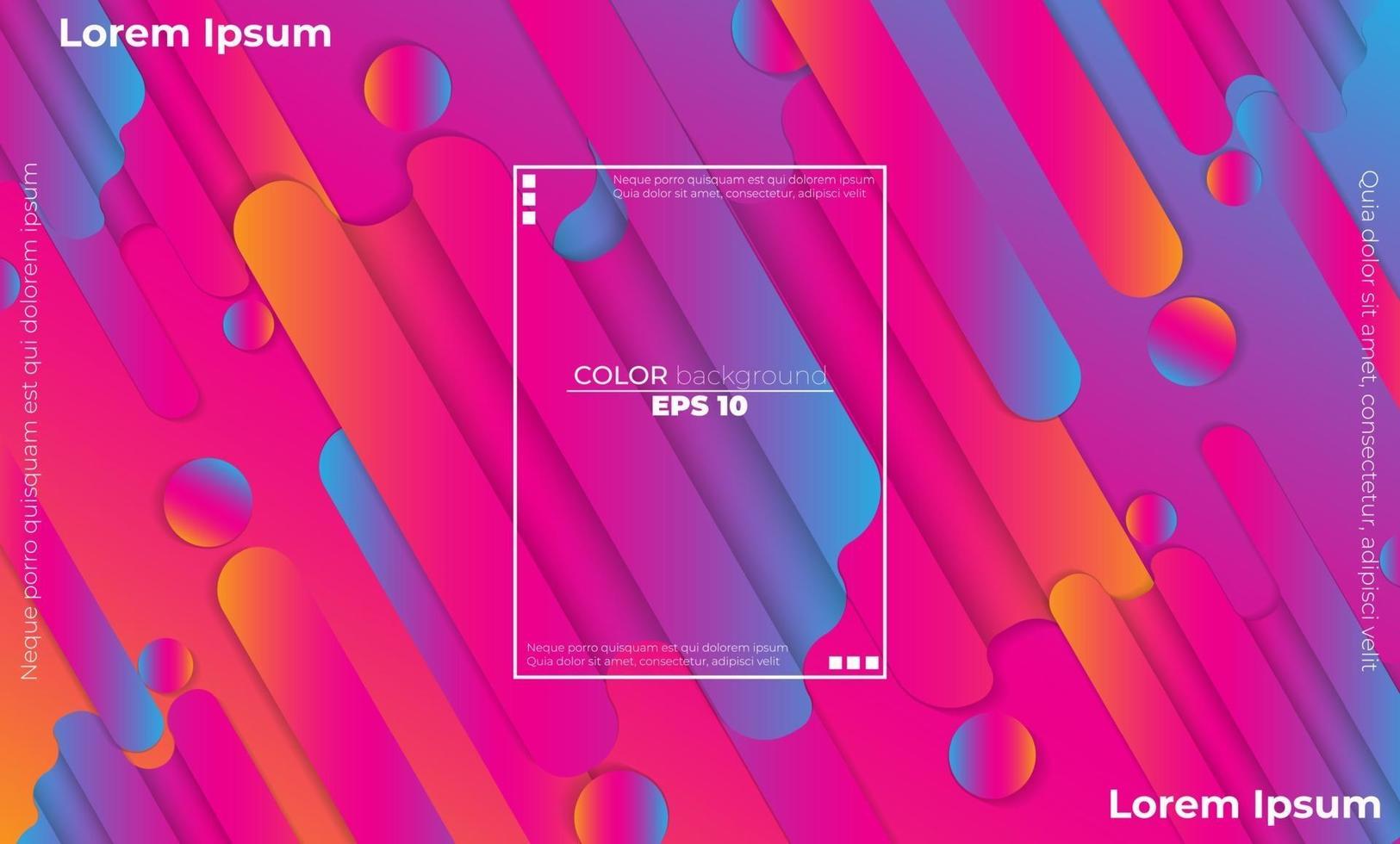 Colorful geometric background with gradient motion shapes composition vector