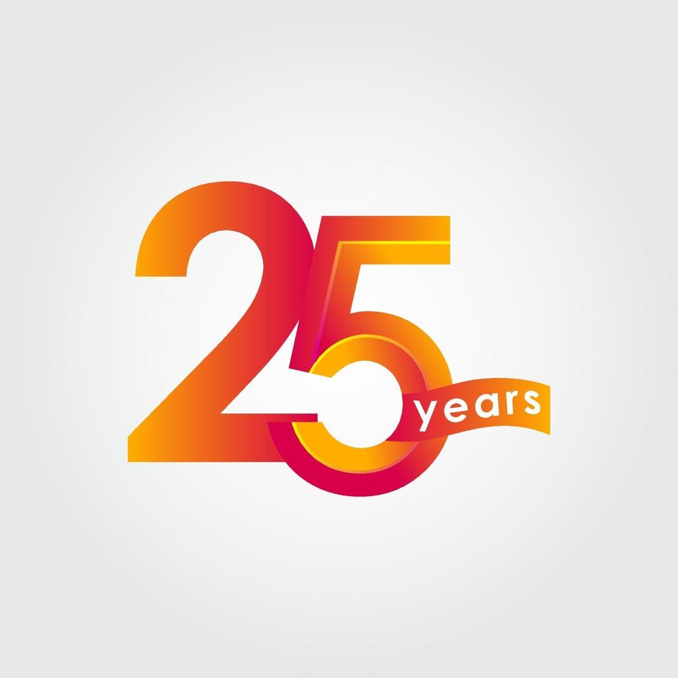 26 Years Anniversary Celebration Vector Template Design Illustration