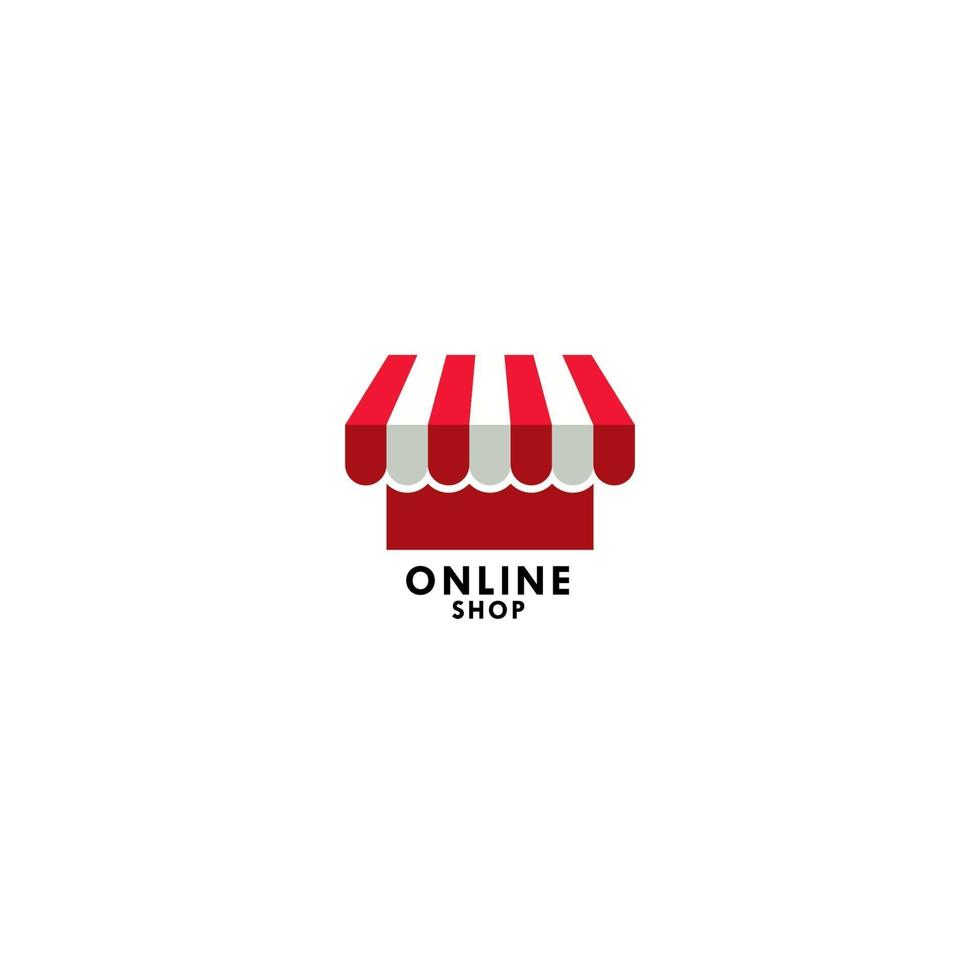 Online Shop Logo Vector Template Design Illustration