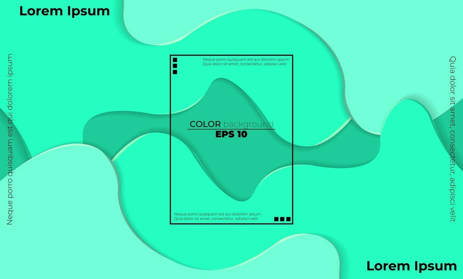 Trendy fluid flow gradient shapes composition vector