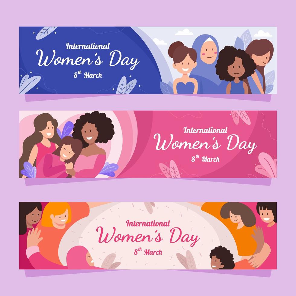 International Women's Day Banner vector