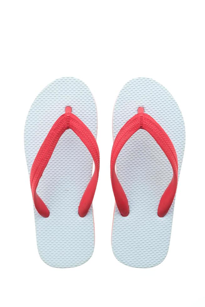Flip flop on white background photo