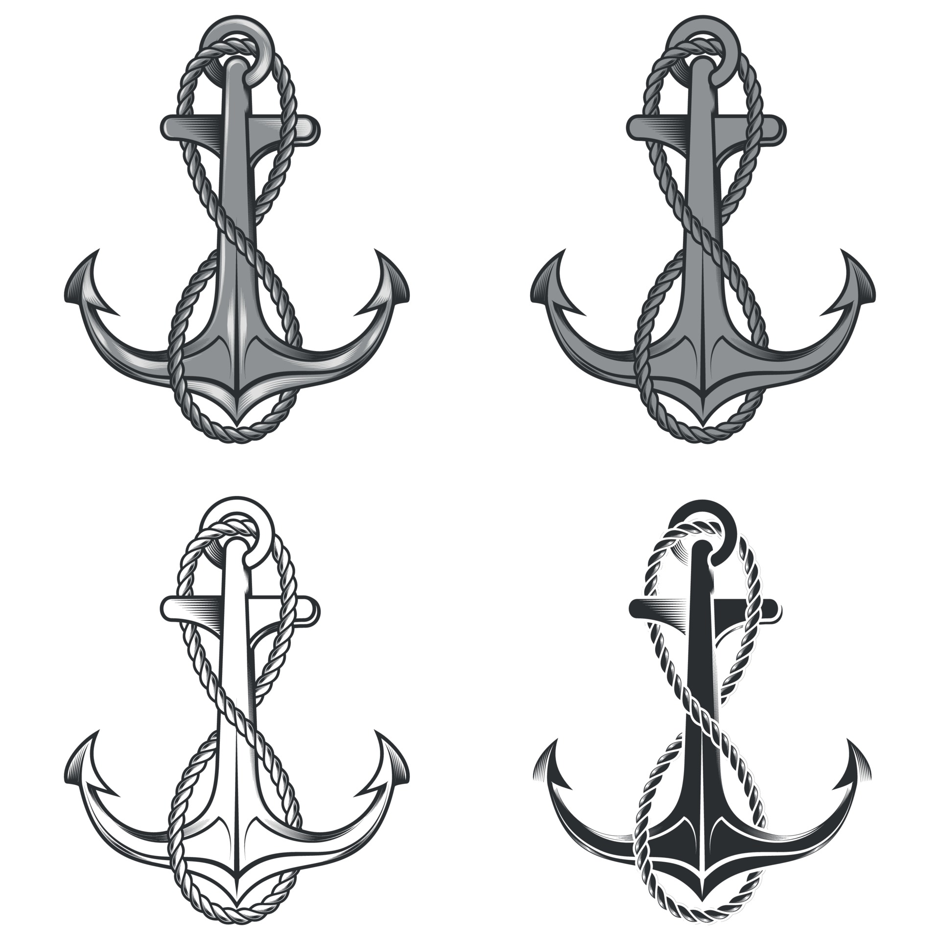 anchor and rope vector design 2114826 Vector Art at Vecteezy