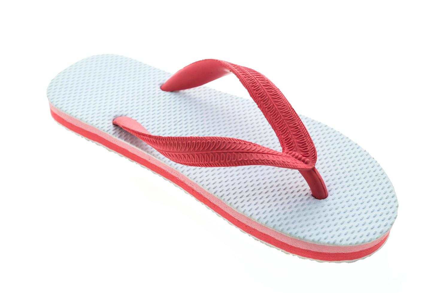 Flip flop on white background photo