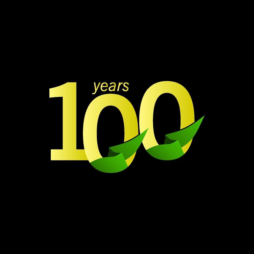 100 Years Anniversary Celebration Vector Template Design Illustration