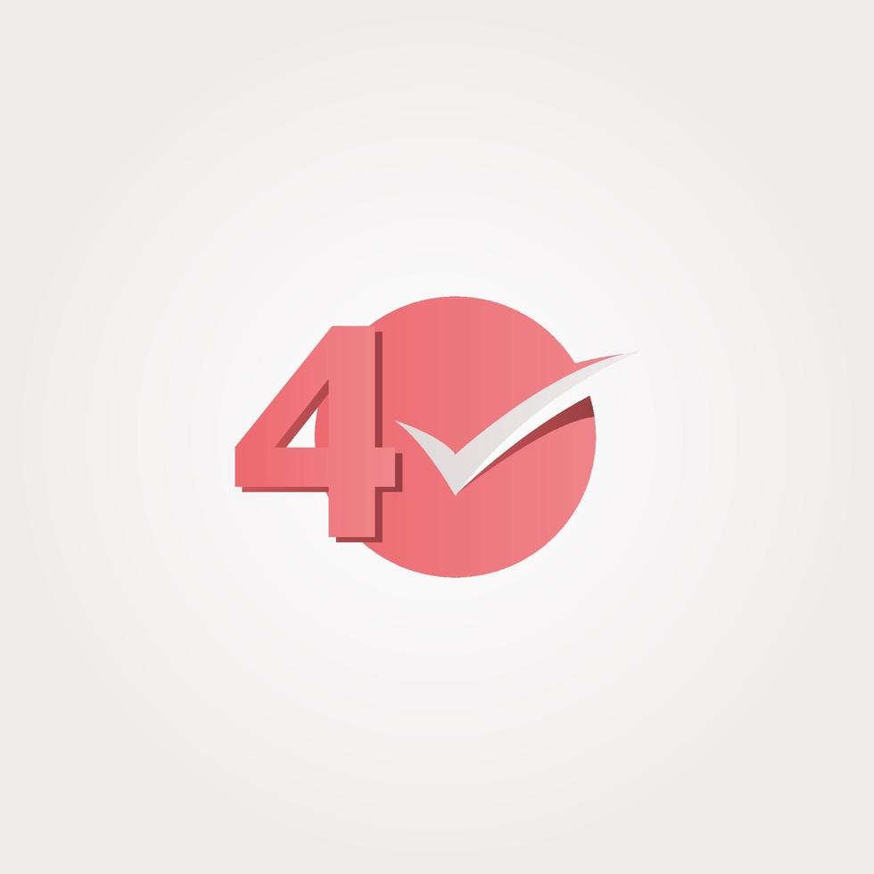 40 Years Anniversary Celebration Purple Number Vector Template Design Illustration