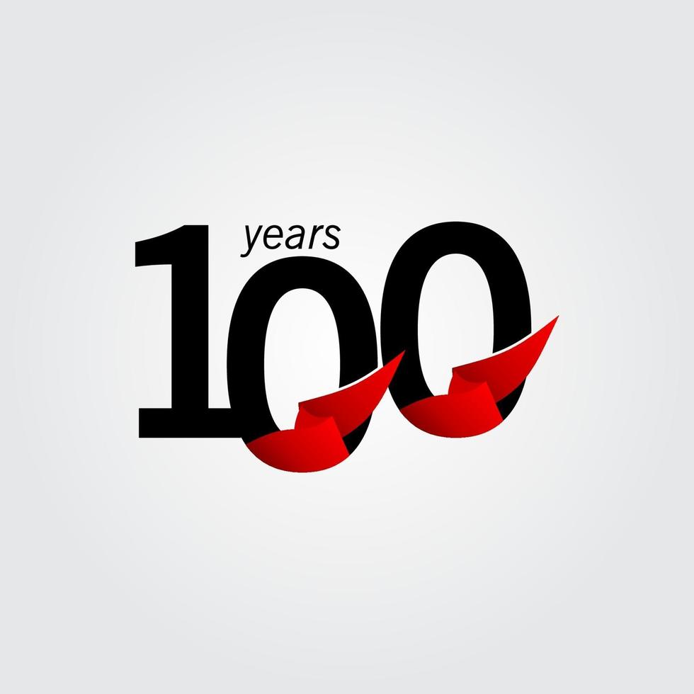 100 Years Anniversary Celebration Vector Template Design Illustration