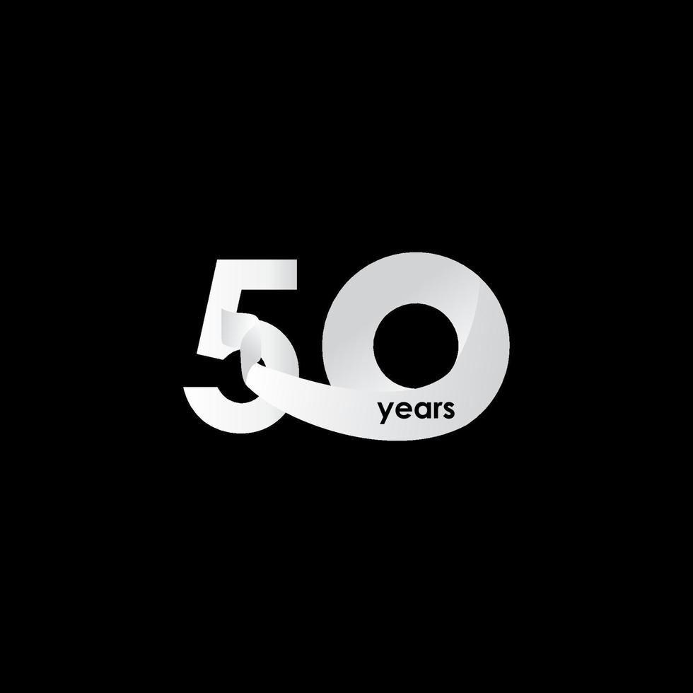 50 Years Anniversary Celebration Vector Template Design Illustration ...