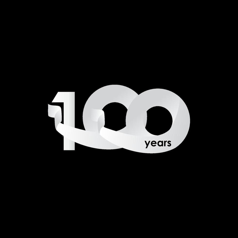 100 Years Anniversary Celebration Vector Template Design Illustration