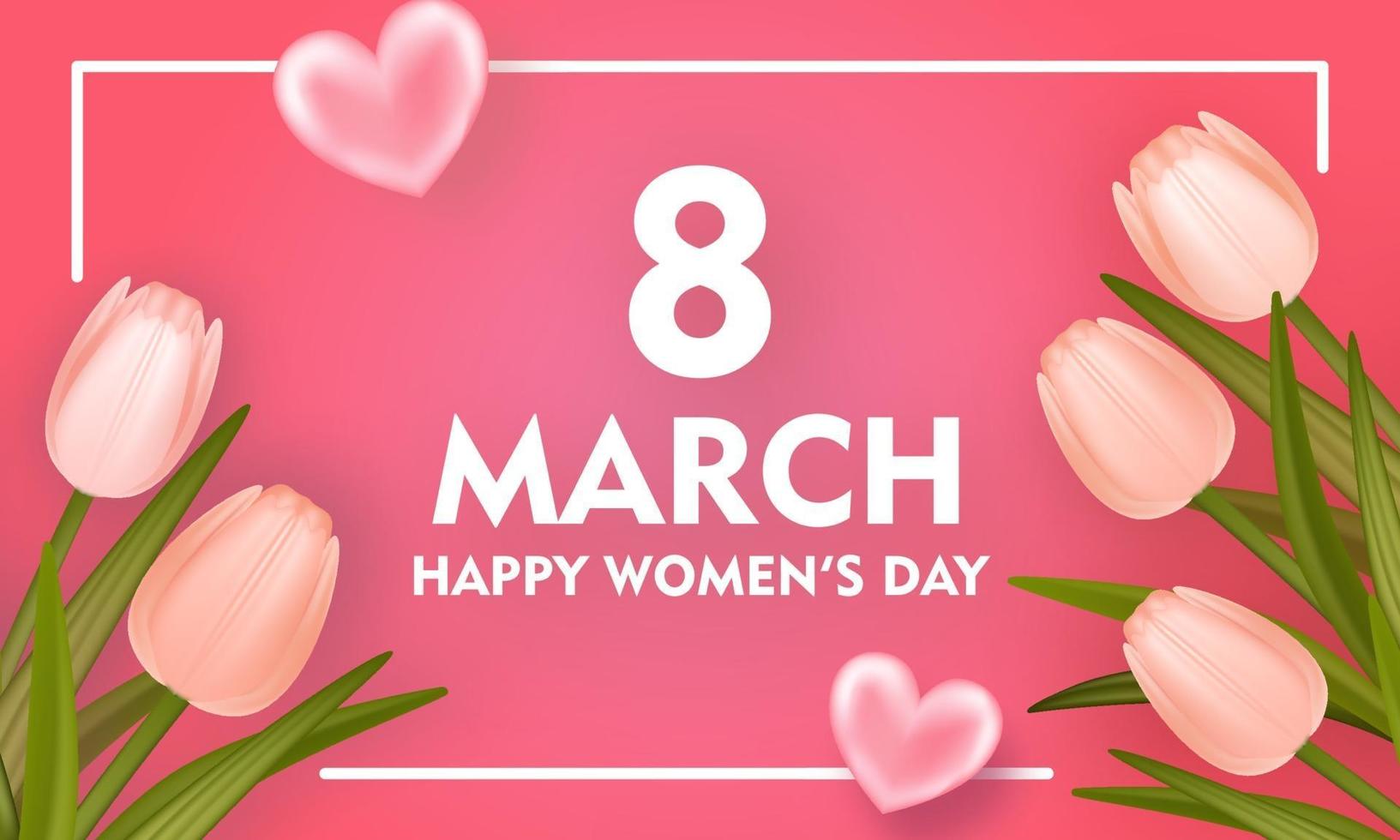 Happy women's day background vector