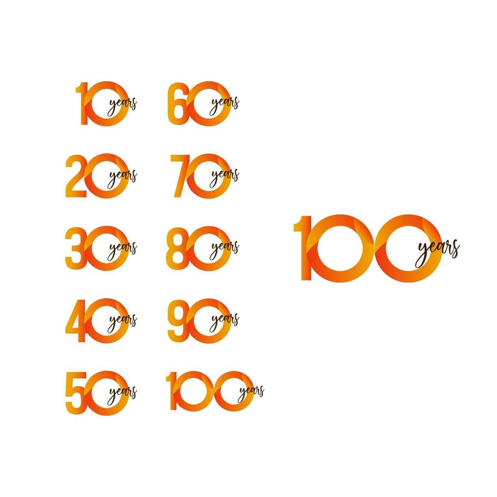 100 Years Anniversary Celebration Vector Template Design Illustration