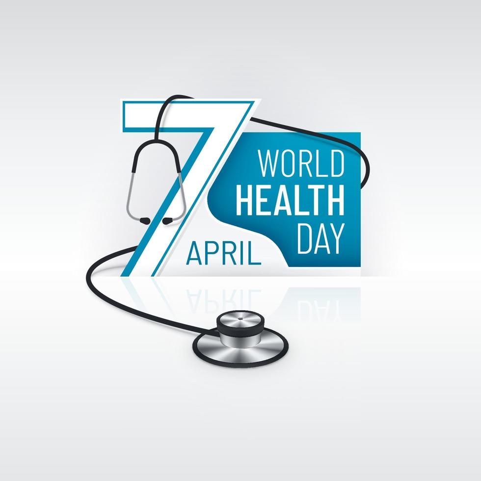 World Health Day Poster Design vector