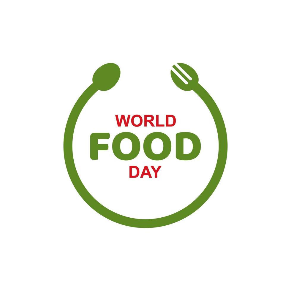 Ilustración de diseño de plantilla de vector de celebración del día mundial de la comida