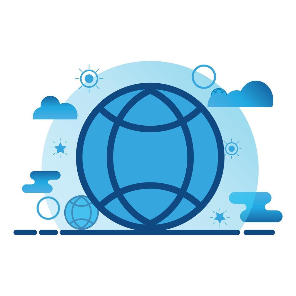 global  conection illustration. Flat vector icon. can use for, icon design element,ui, web, mobile app.