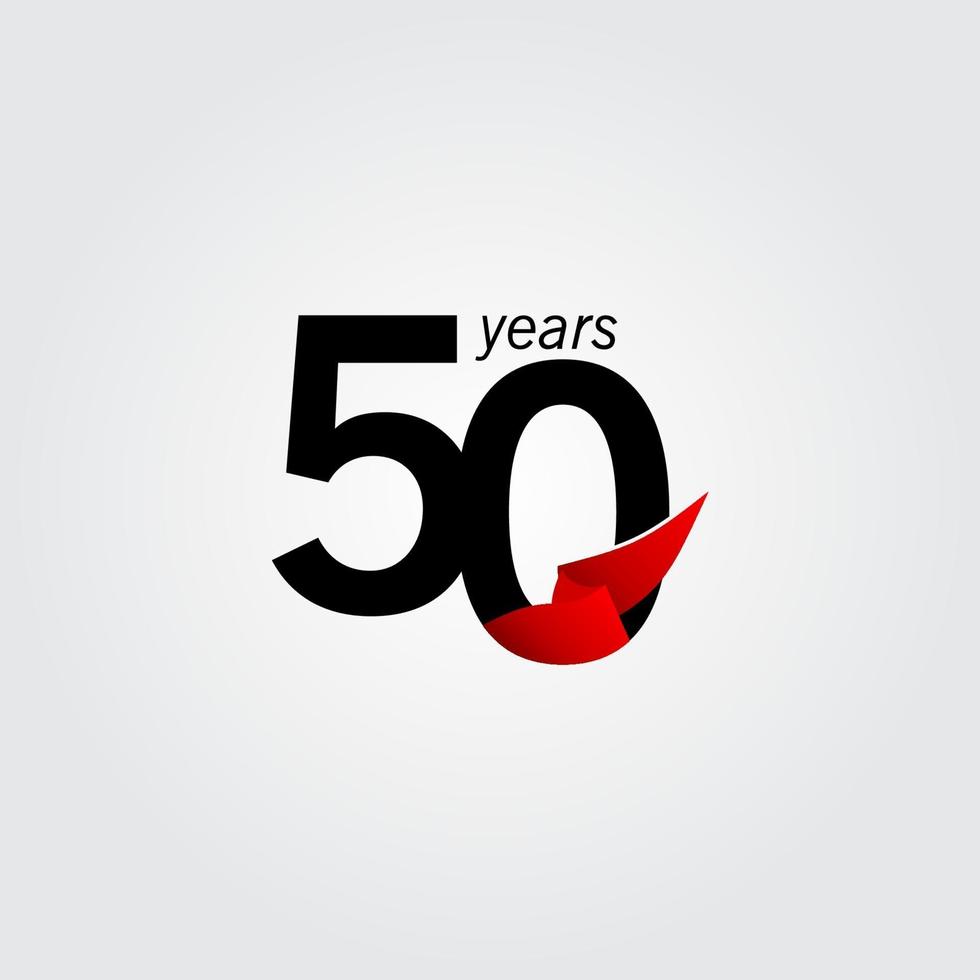 50 Years Anniversary Celebration Vector Template Design Illustration