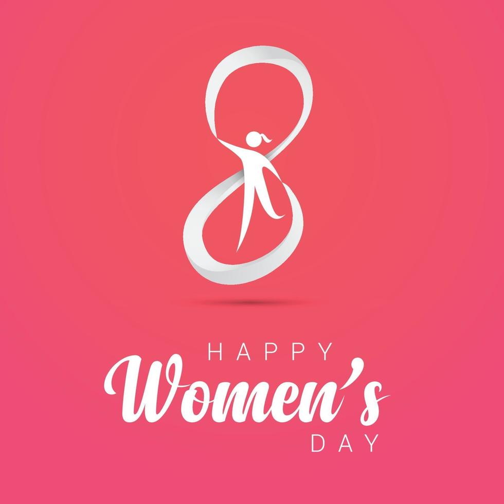 International Women's day, 8th March vector illustration