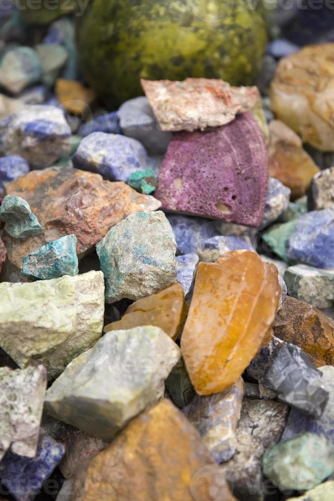 Raw precious stones photo