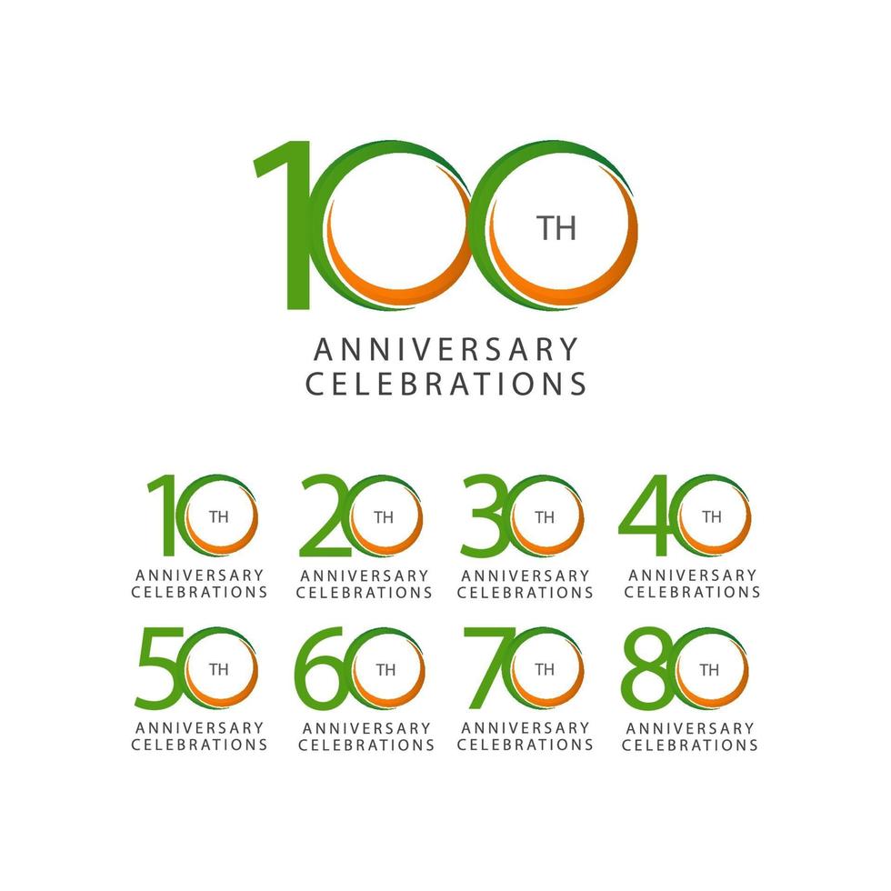 100 Th Anniversary Celebration Retro Vector Template Design Illustration