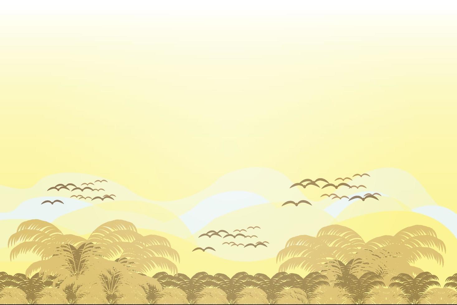 Summer Background Concept Yellow Nature Vector