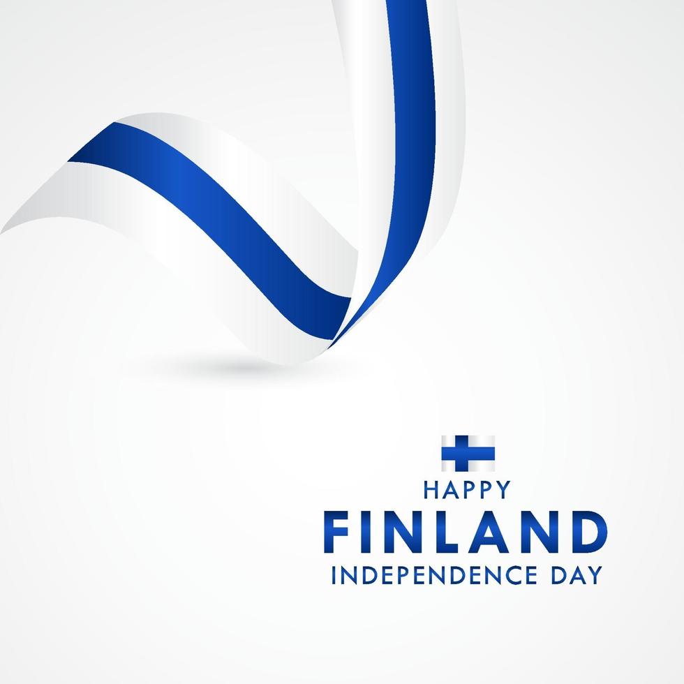 Happy Finland Independence Day Celebration Vector Template Design Illustration