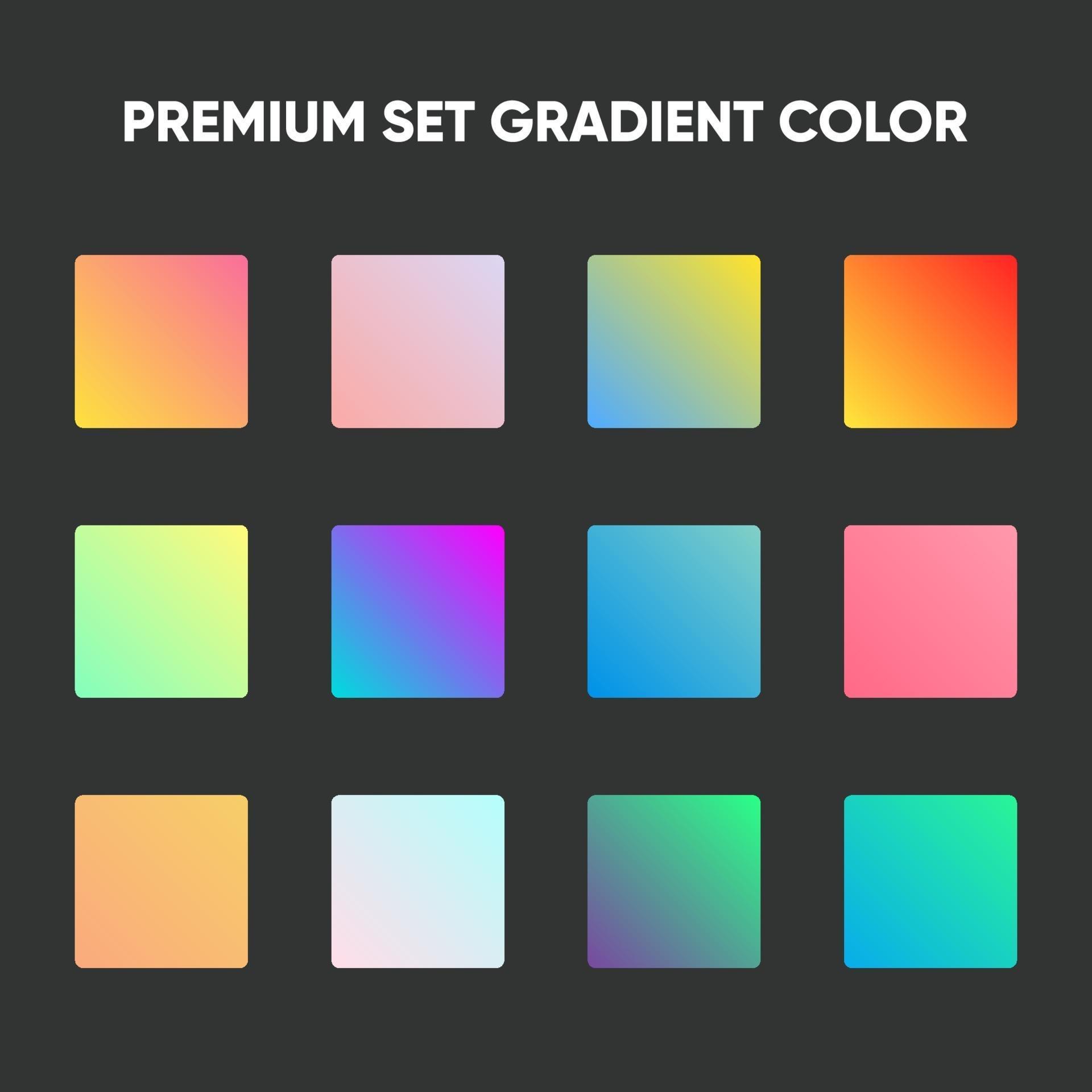 Premium Set Gradient Color 2117640 Vector Art at Vecteezy