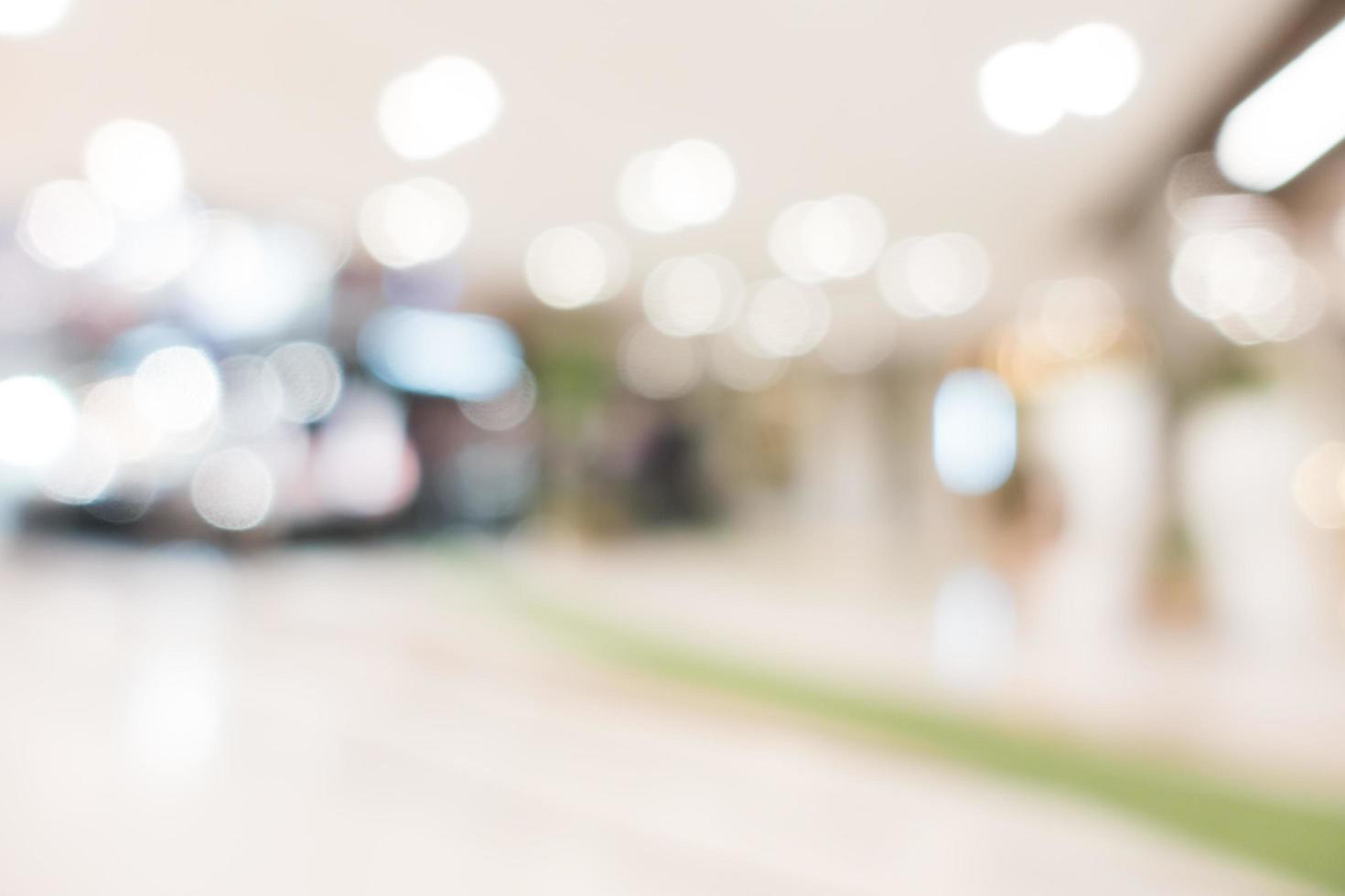 Abstract defocused shopping mall interior for background photo