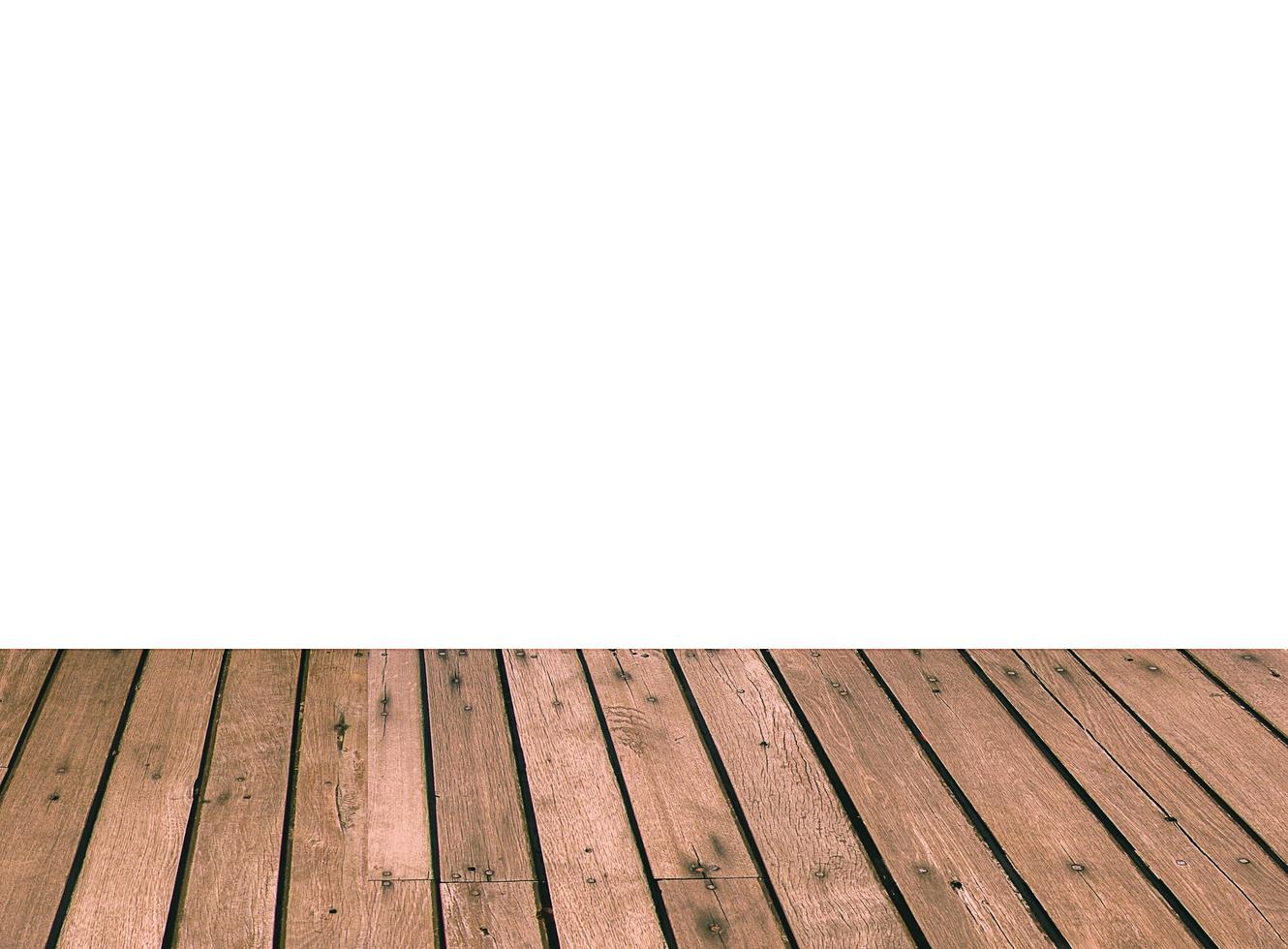 Wood plank isolated on white photo