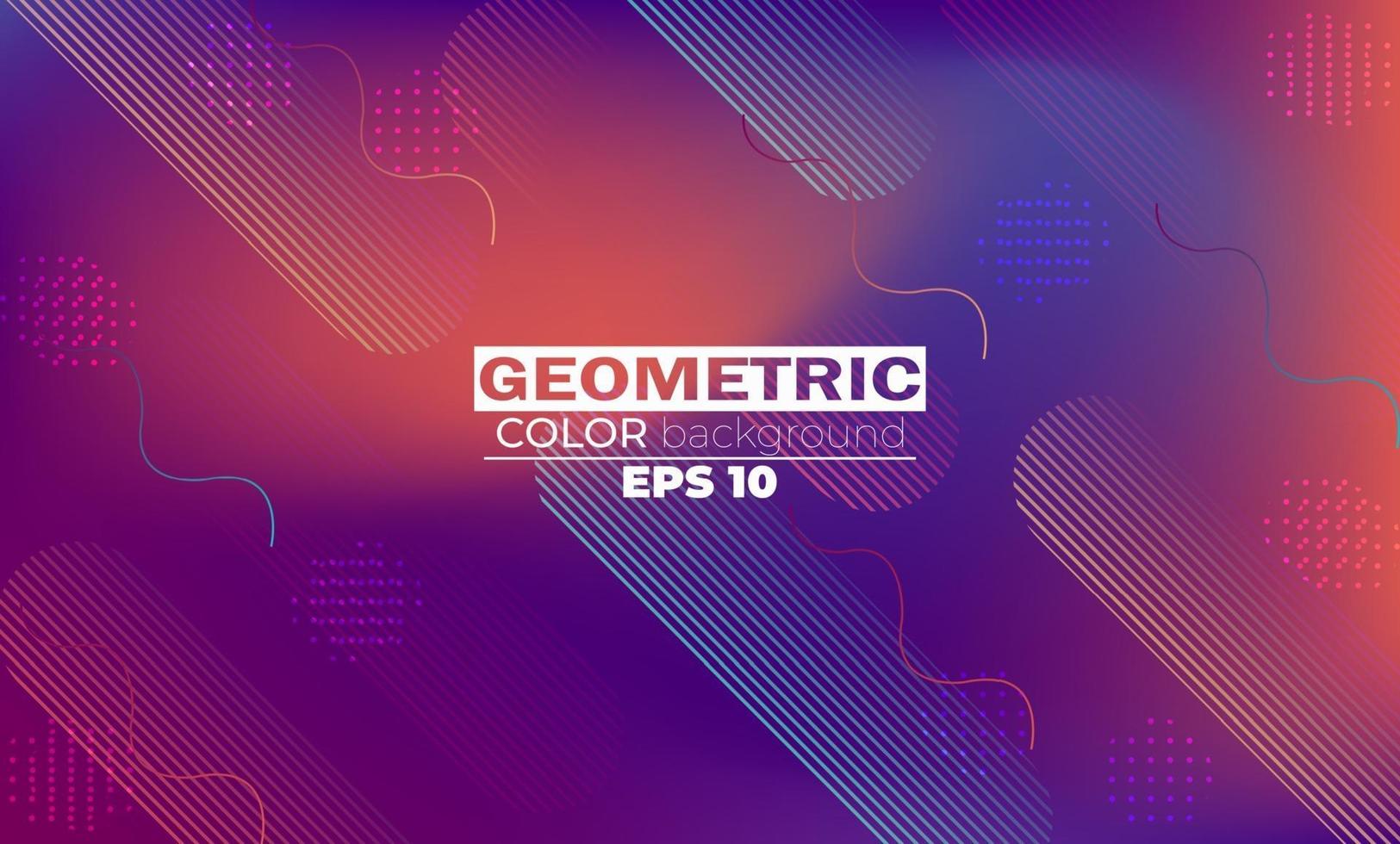 geometric background with gradient motion shapes composition. vector