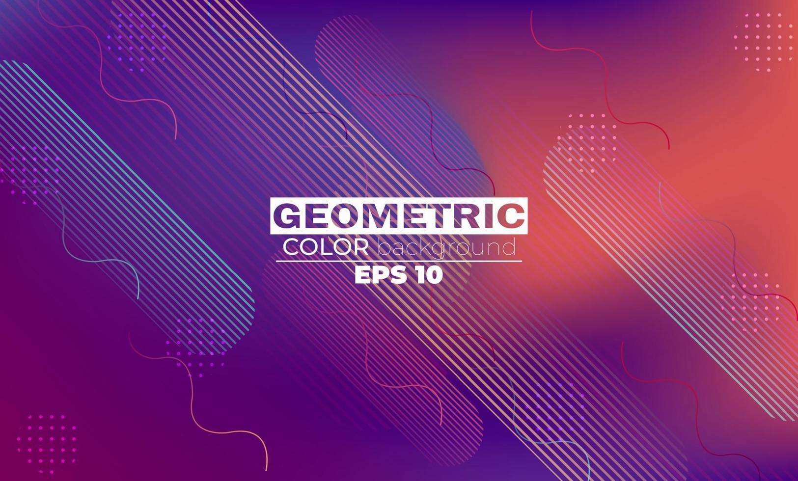 geometric background with gradient motion shapes composition vector