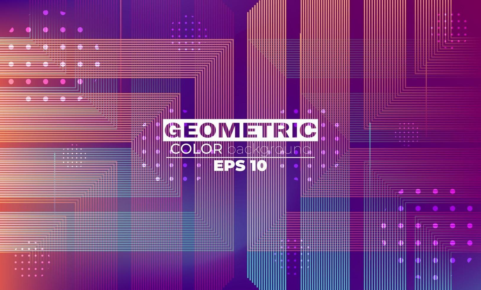 Fondo geométrico con composición de formas de movimiento degradado vector