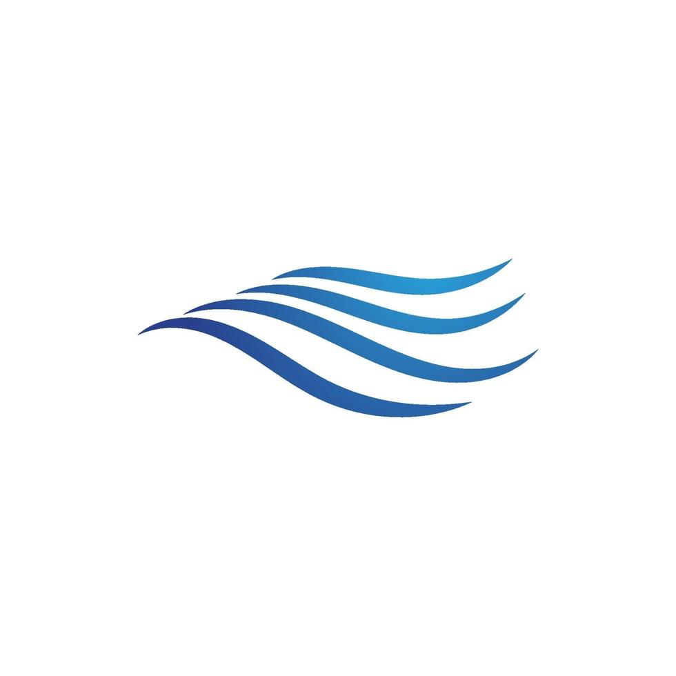 Water wave icon vector