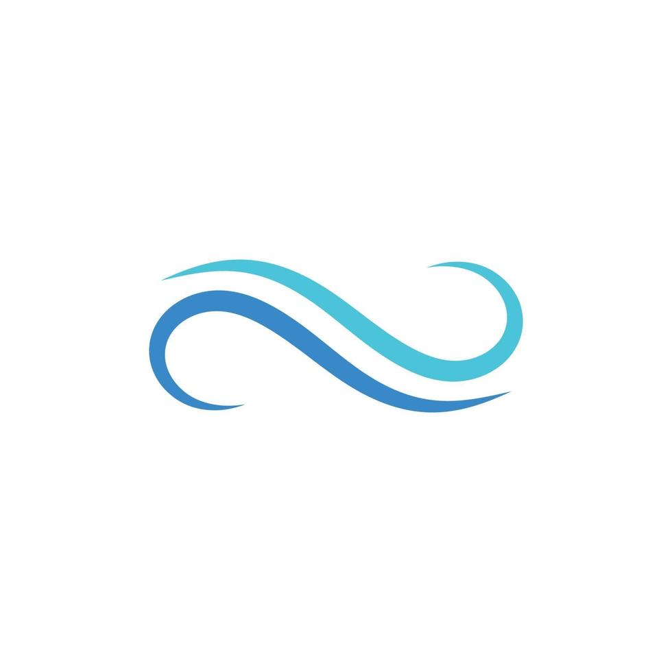 Water wave icon vector