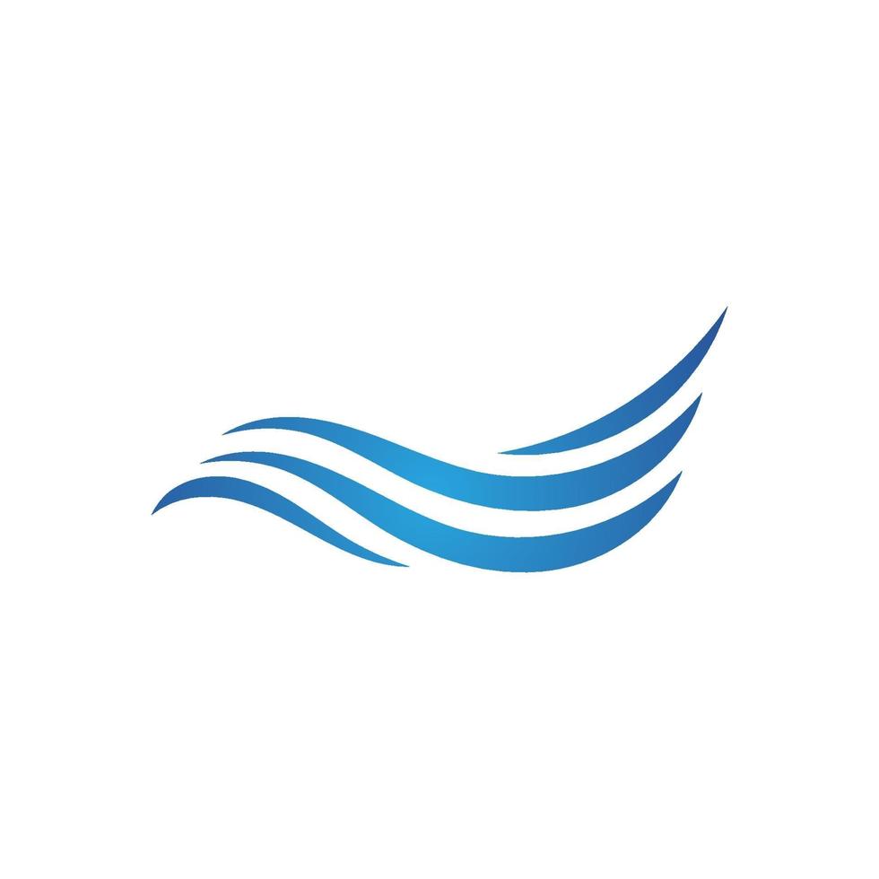 Water wave icon vector