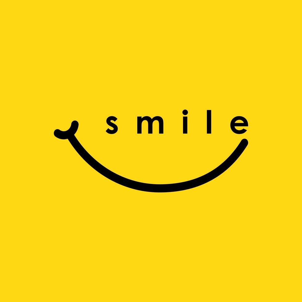 Smile Logo Vector Template Design Illustration