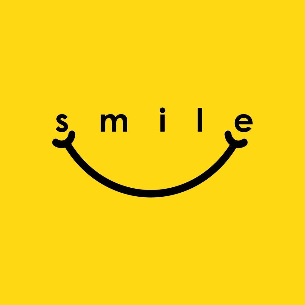 Smile Logo Vector Template Design Illustration