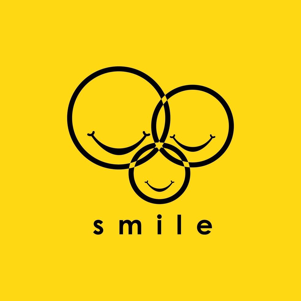 Smile Logo Vector Template Design Illustration