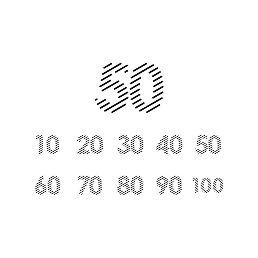50 Years Anniversary Celebration Vector Template Design Illustration