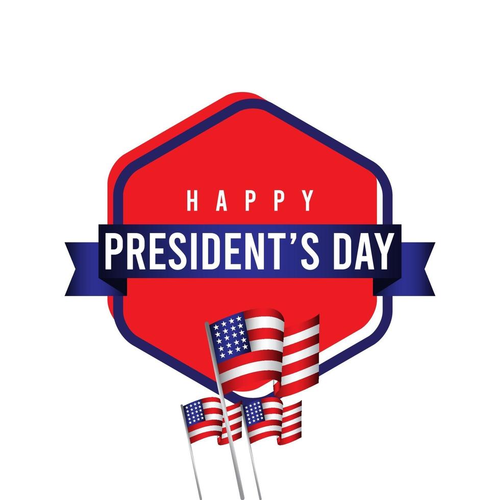 Happy President's Day Celebration Vector Template Design Illustration