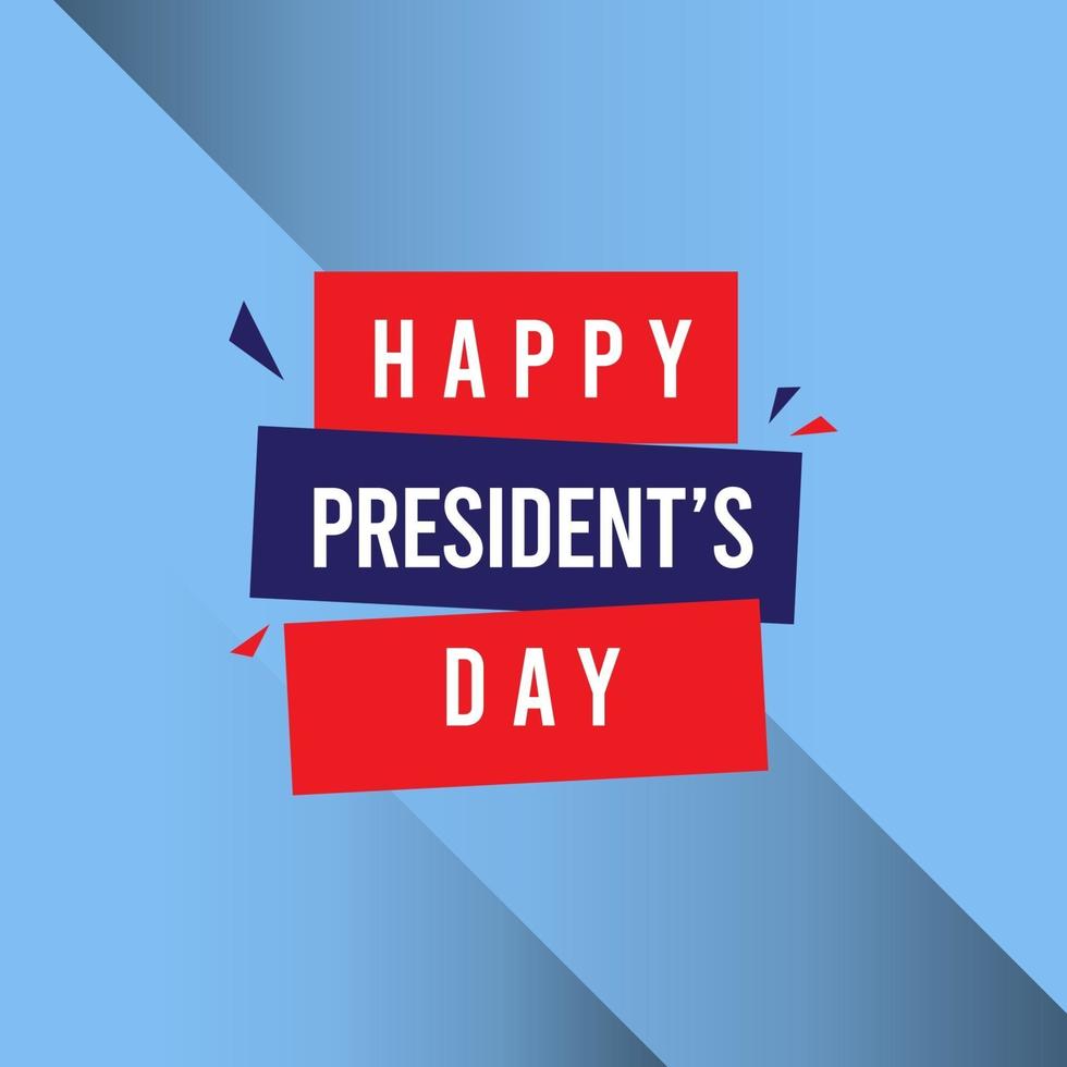 Happy President's Day Celebration Vector Template Design Illustration