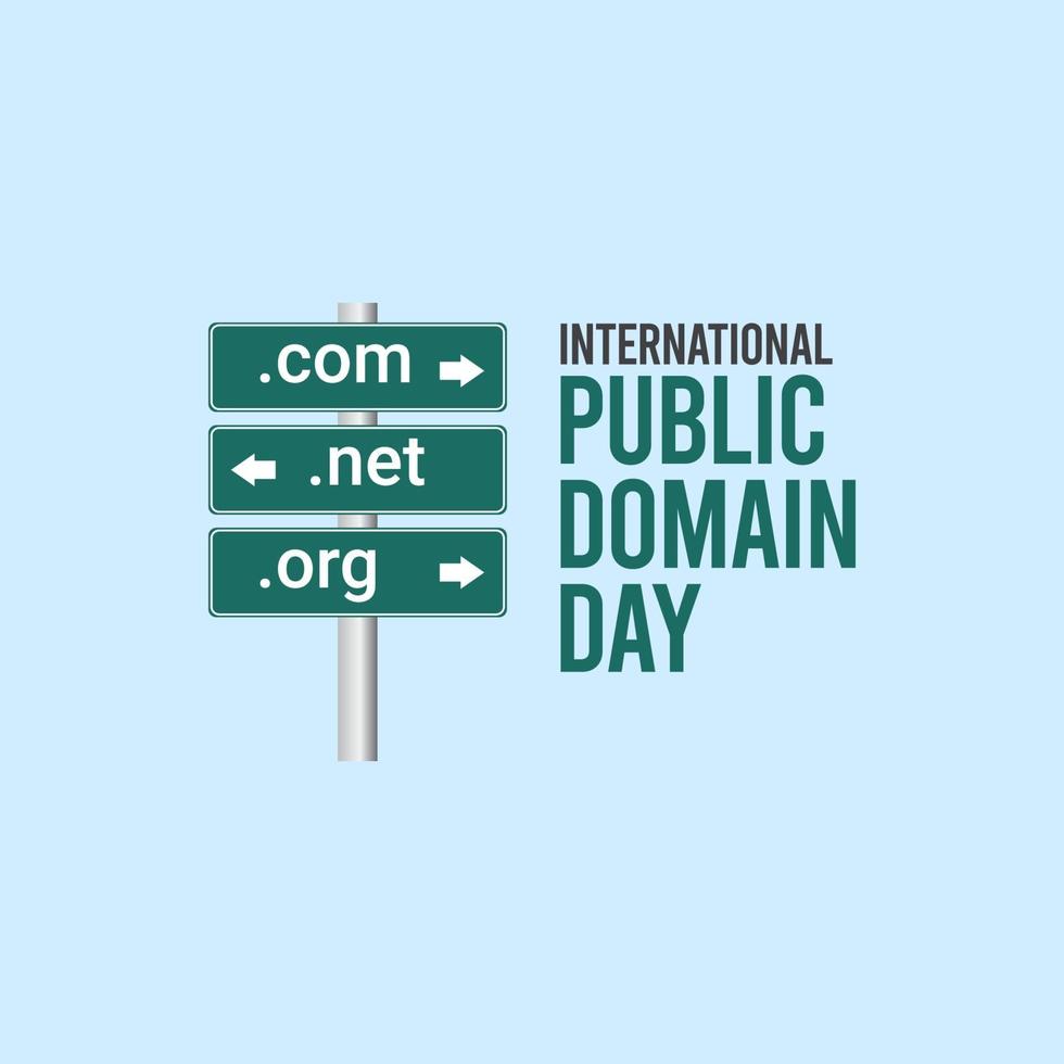 International Public Domain Day Celebration Vector Template Design Illustration