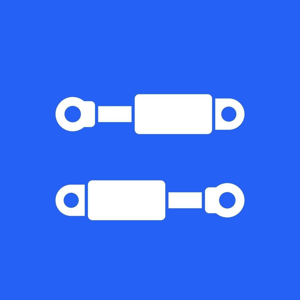 Hydraulic cylinders icon, vector design