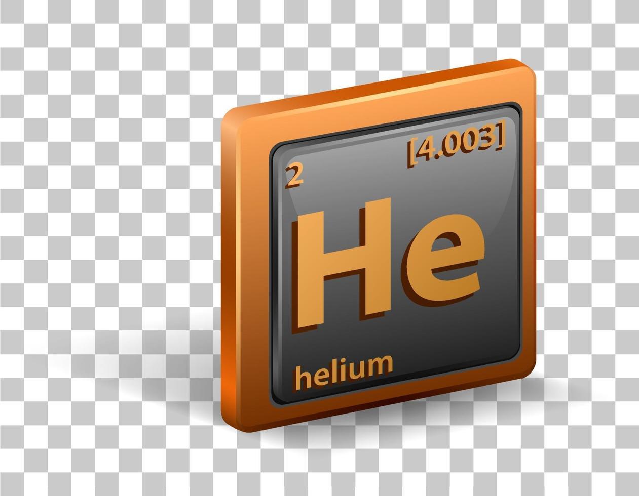 Helium chemical element vector