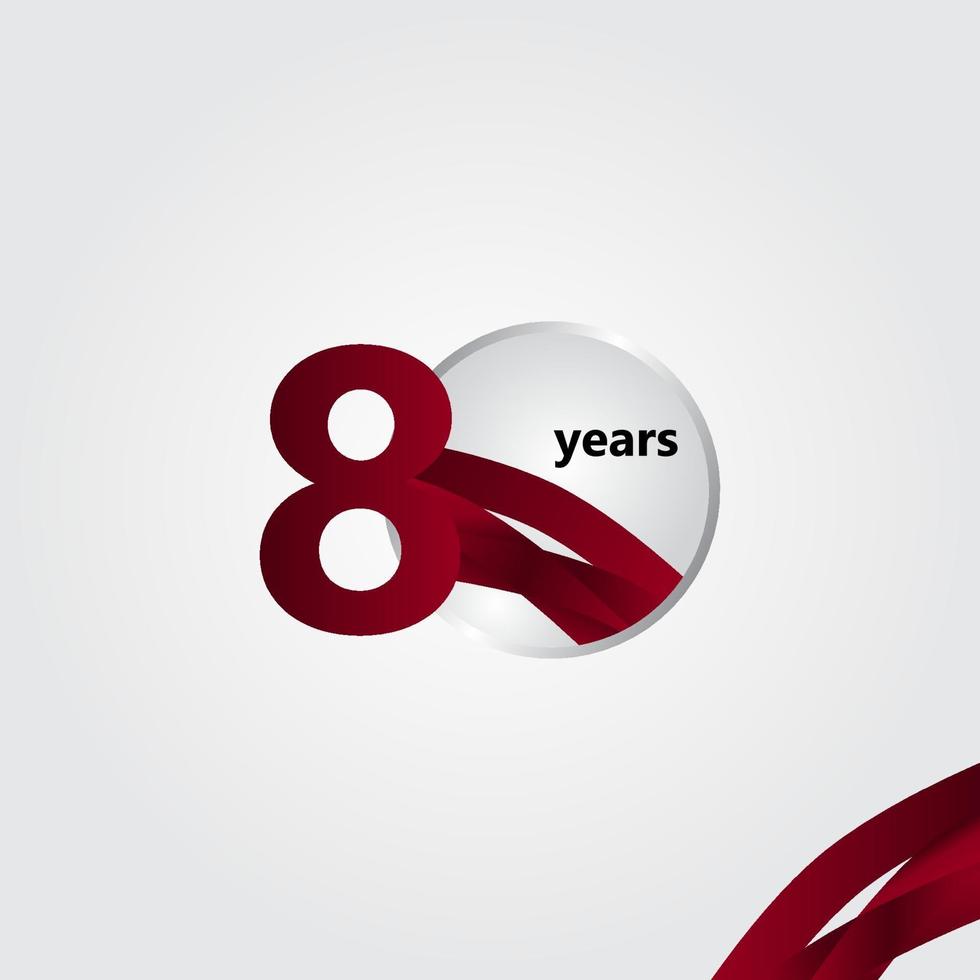 80 Years Anniversary Vector Template Design Illustration