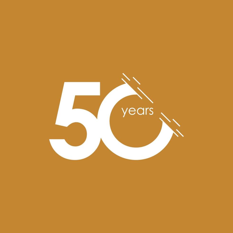 50 Years Anniversary Celebration Vector Template Design Illustration