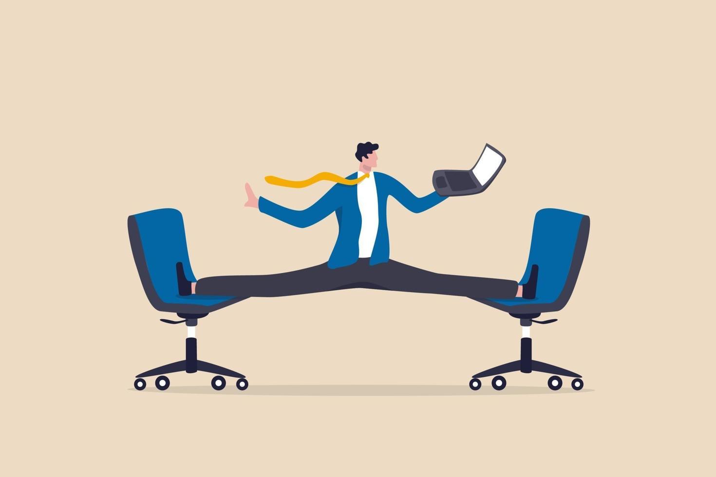 Flexible work concept vector