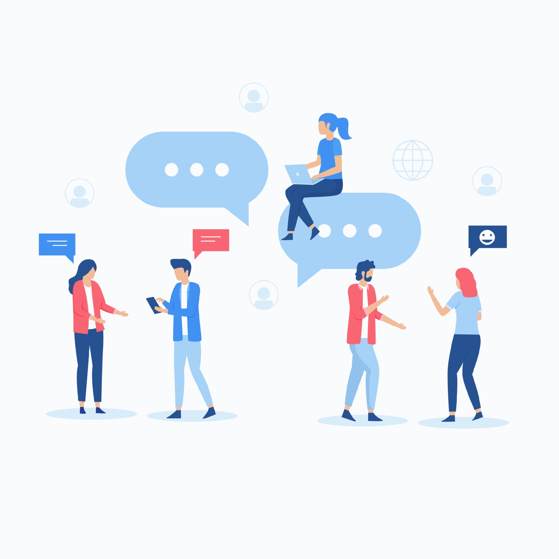 Flat illustration of forum concept 2121262 Vector Art at Vecteezy