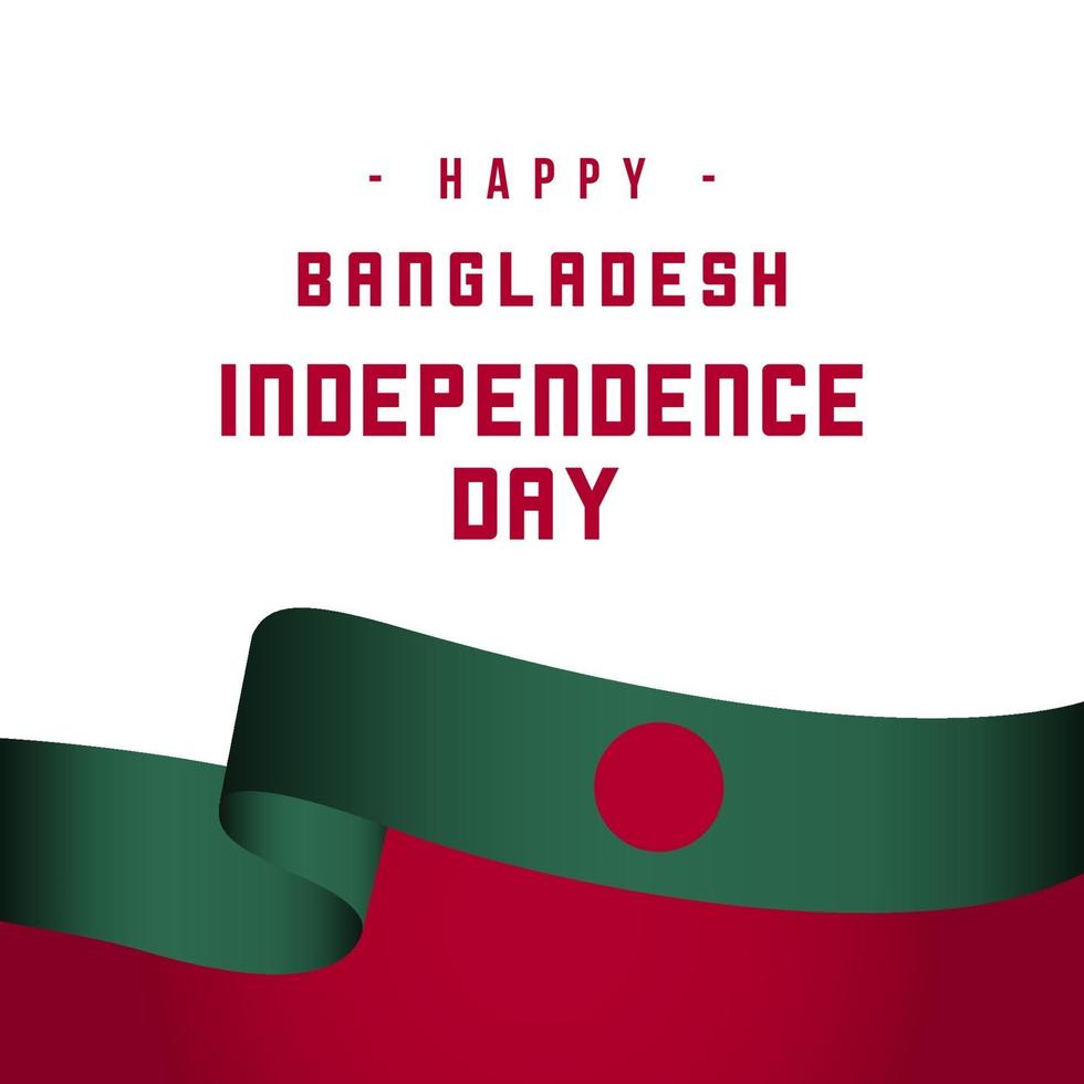 Happy Bangladesh Independence Day Vector Template Design Illustration